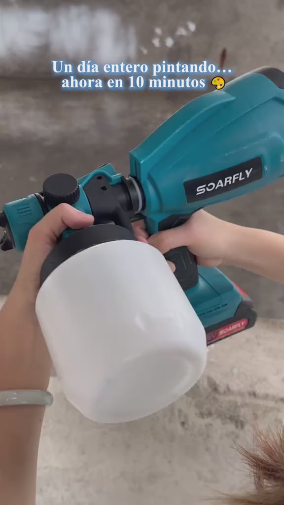 PISTOLA DE PINTURA INALÁMBRICA (INCLUYE 2 BATERIAS DE 48V)