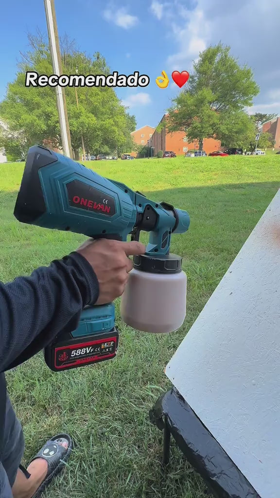 PISTOLA DE PINTURA INALÁMBRICA (INCLUYE 2 BATERIAS DE 48V)